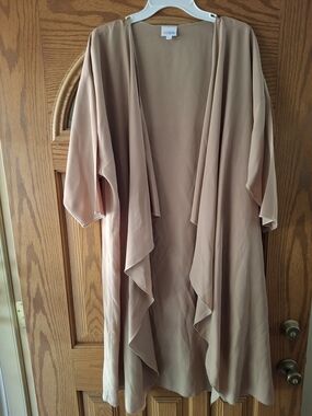 LuLaRoe Women's Kimono Shirley In Tan